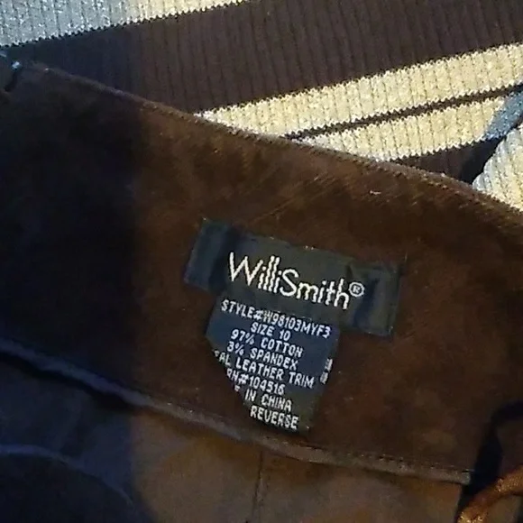 ⚜️  Corduroy Willi Smith Italian Pencil Skirt 8/10 Vintage Cool - Picture 6 of 16